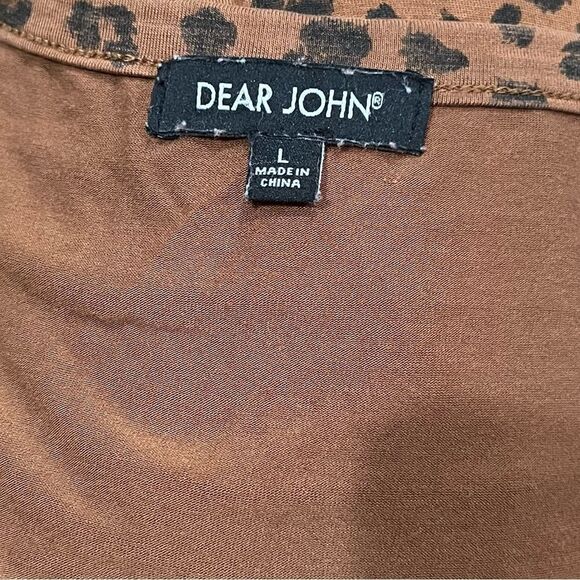 Stitch Fix Dear John Leopard Blouse Women’s Large - Picture 2 of 4